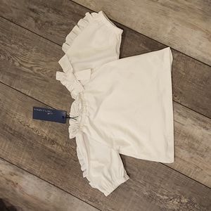NWT Habitual girl ruffle sleeve top